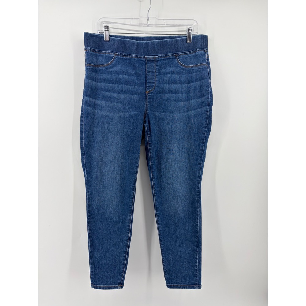 Talbots Womens 14P Blue Pull-On Jegging Flawless‎ High Rise Stretch Denim